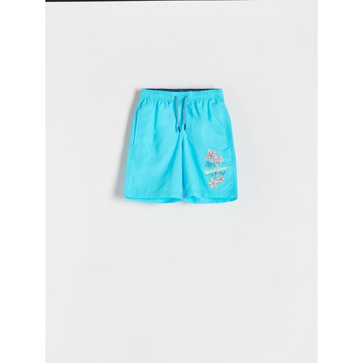 Reserved - Szorty kąpielowe Stranger Things - jasnoniebieski ze sklepu Reserved w kategorii Kąpielówki chłopięce - zdjęcie 171318014