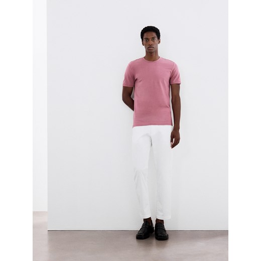 Reserved - T-shirt slim fit - jasnofioletowy ze sklepu Reserved w kategorii T-shirty męskie - zdjęcie 171318132