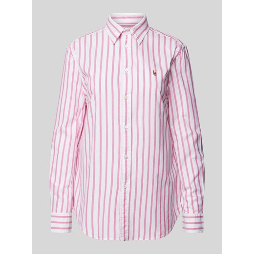 Bluzka koszulowa ze wzorem w paski ze sklepu Peek&Cloppenburg  w kategorii Koszule damskie - zdjęcie 171319451