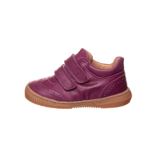 POM POM Skórzane sneakersy w kolorze fioletowym ze sklepu Limango Polska w kategorii Półbuty dziecięce - zdjęcie 171320101