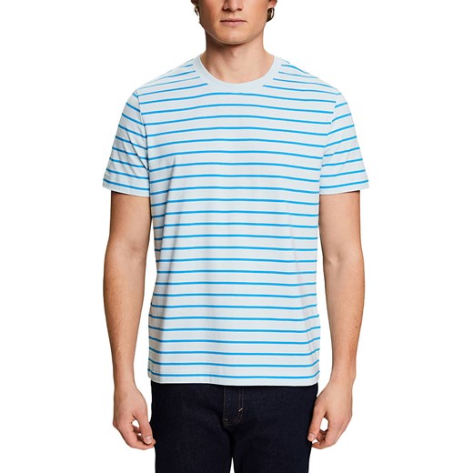 ESPRIT Koszulka w kolorze biało-niebieskim ze sklepu Limango Polska w kategorii T-shirty męskie - zdjęcie 171320853
