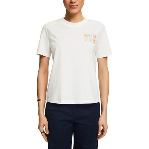 ESPRIT Koszulka w kolorze białym ze sklepu Limango Polska w kategorii Bluzki damskie - zdjęcie 171320921