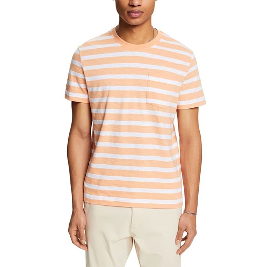 ESPRIT Koszulka w kolorze pomarańczowo-białym ze sklepu Limango Polska w kategorii T-shirty męskie - zdjęcie 171320981