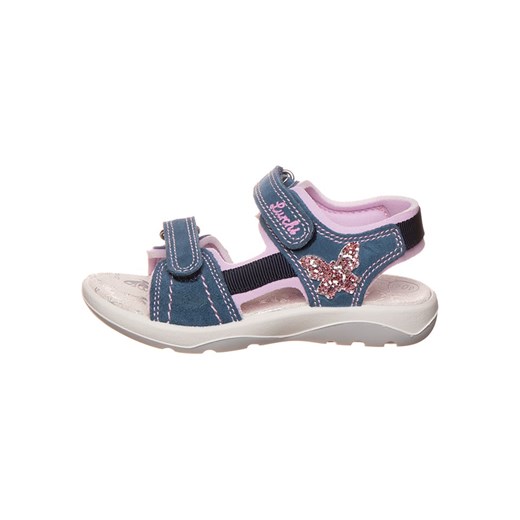 Lurchi Skórzane sandały &quot;Fia&quot; w kolorze niebiesko-jasnoróżowym ze sklepu Limango Polska w kategorii Sandały dziecięce - zdjęcie 171321160