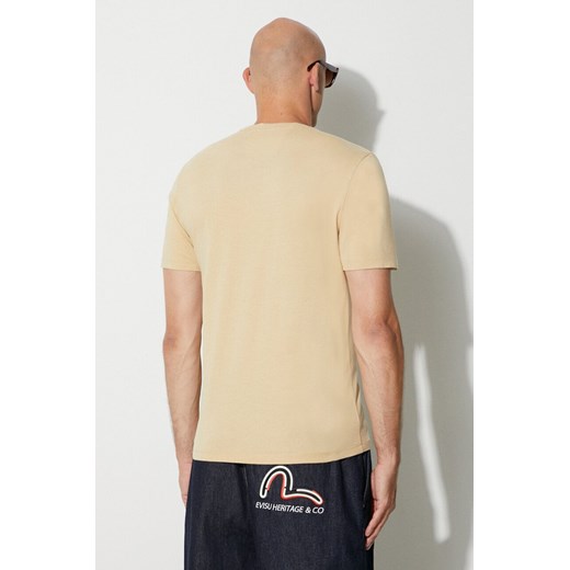 C.P. Company t-shirt bawełniany 30/1 JERSEY SMALL LOGO T-SHIRT kolor beżowy XL ANSWEAR.com