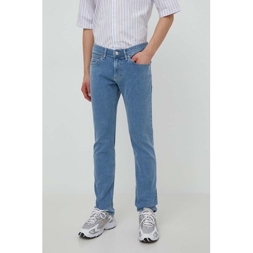 Tommy Jeans jeansy Scanton męskie kolor niebieski DM0DM19158 ze sklepu ANSWEAR.com w kategorii Jeansy męskie - zdjęcie 171323933