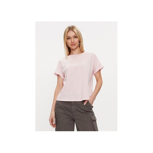 Pepe Jeans T-Shirt Liu PL505832 Różowy Relaxed Fit ze sklepu MODIVO w kategorii Bluzki damskie - zdjęcie 171328440