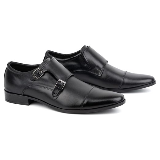 Skórzane buty wizytowe Monki 306LU czarne Buty Olivier 45 butyolivier