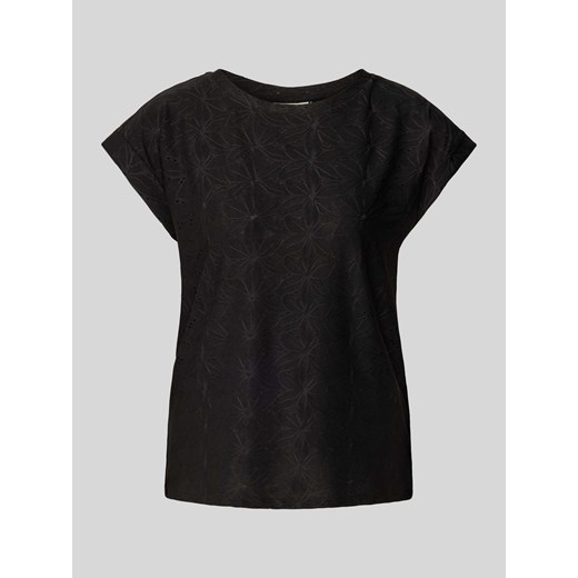 T-shirt z haftem angielskim model ‘Blond’ ze sklepu Peek&Cloppenburg  w kategorii Bluzki damskie - zdjęcie 171330851