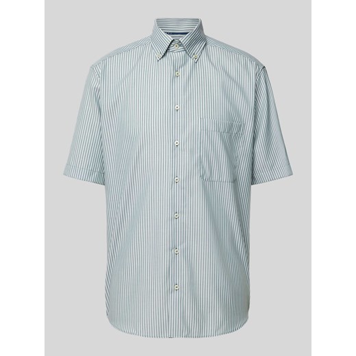 Koszula biznesowa o kroju comfort fit z rękawem o dł. 1/2 ze sklepu Peek&Cloppenburg  w kategorii Koszule męskie - zdjęcie 171330873