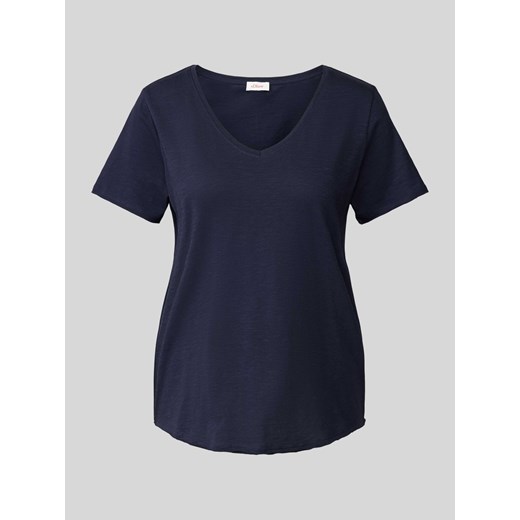 T-shirt z dekoltem w serek ze sklepu Peek&Cloppenburg  w kategorii Bluzki damskie - zdjęcie 171331080