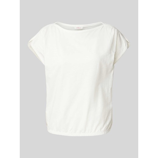 T-shirt w jednolitym kolorze ze sklepu Peek&Cloppenburg  w kategorii Bluzki damskie - zdjęcie 171331084