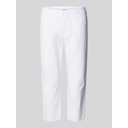 Spodnie capri w jednolitym kolorze model ‘INA’ ze sklepu Peek&Cloppenburg  w kategorii Spodnie damskie - zdjęcie 171331090