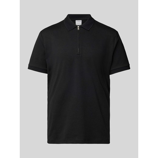 Koszulka polo o kroju regular fit z listwą na zamek błyskawiczny model ‘FAVE’ ze sklepu Peek&Cloppenburg  w kategorii T-shirty męskie - zdjęcie 171331181