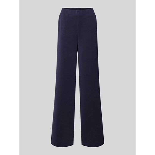 Spodnie materiałowe z szeroką nogawką i elastycznym pasem ze sklepu Peek&Cloppenburg  w kategorii Spodnie damskie - zdjęcie 171331311