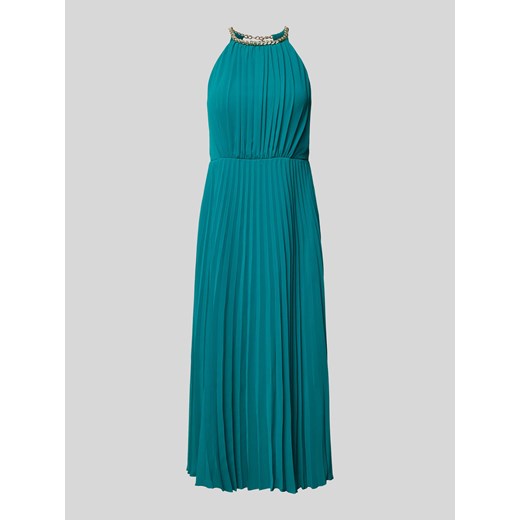 Sukienka koktajlowa o długości do kolan z wiązaniem na szyi ze sklepu Peek&Cloppenburg  w kategorii Sukienki - zdjęcie 171331313