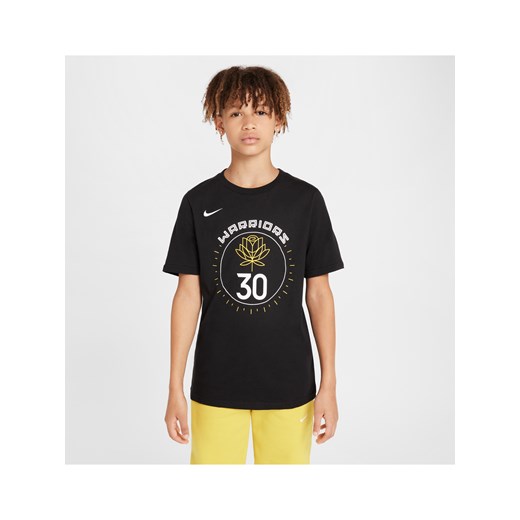 T-shirt dla dużych dzieci Nike NBA Golden State Warriors City Edition - Czerń ze sklepu Nike poland w kategorii T-shirty chłopięce - zdjęcie 171331601