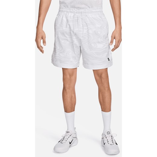 Męskie spodenki do tenisa Dri-FIT NikeCourt Heritage 15 cm - Biel ze sklepu Nike poland w kategorii Spodenki męskie - zdjęcie 171331633