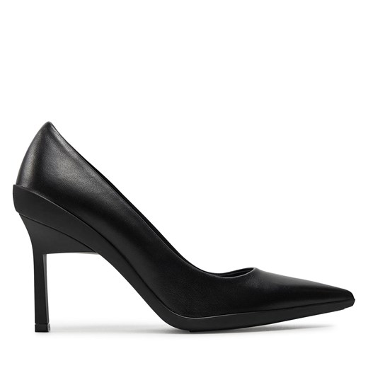 Szpilki Calvin Klein Heel Pump 90 Leather HW0HW02033 Czarny ze sklepu eobuwie.pl w kategorii Czółenka - zdjęcie 171333080