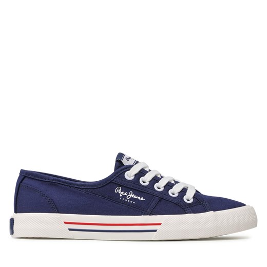 Tenisówki Pepe Jeans Brady W Basic PLS31287 Granatowy ze sklepu eobuwie.pl w kategorii Trampki damskie - zdjęcie 171333641