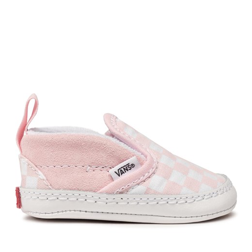 Tenisówki Vans Slip-On V Crib VN0A2XSL04E1 Różowy ze sklepu eobuwie.pl w kategorii Buciki niemowlęce - zdjęcie 171333714