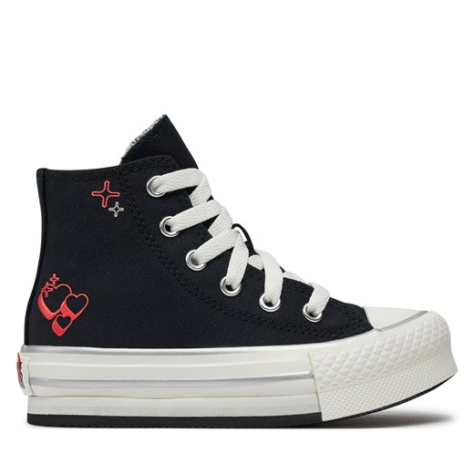 Trampki Converse Chuck Taylor All Star Eva Lift A09122C Czarny ze sklepu eobuwie.pl w kategorii Trampki dziecięce - zdjęcie 171333774