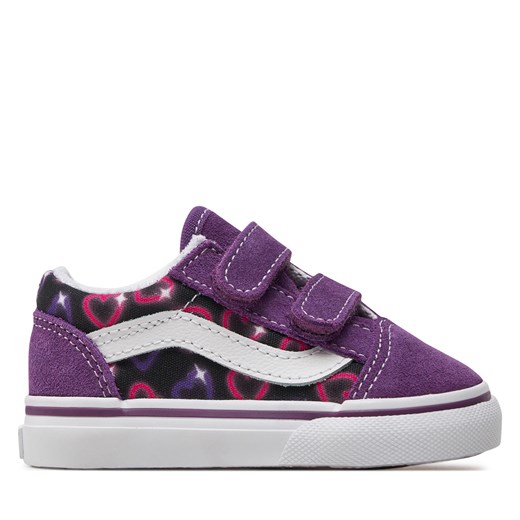 Tenisówki Vans Old Skool V VN000CRWBJD1 Fioletowy ze sklepu eobuwie.pl w kategorii Trampki dziecięce - zdjęcie 171334002