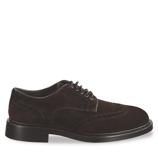 Półbuty Gant Millbro Low Lace Shoes 27633418 Dark Brown ze sklepu eobuwie.pl w kategorii Półbuty męskie - zdjęcie 171334091