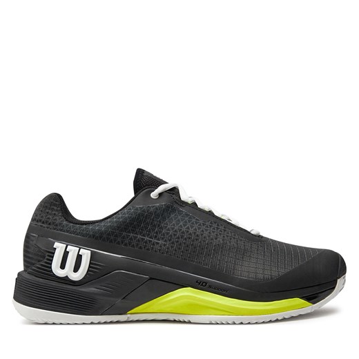 Buty Wilson Rush Pro 4.0 Clay WRS332120 Black/White/Yellow ze sklepu eobuwie.pl w kategorii Buty sportowe męskie - zdjęcie 171334733