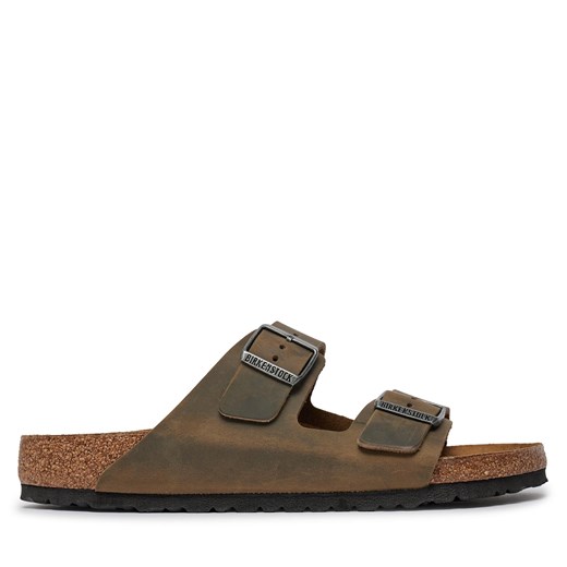 Klapki Birkenstock Arizona 1027022 Khaki ze sklepu eobuwie.pl w kategorii Klapki męskie - zdjęcie 171334861