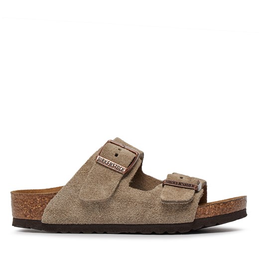 Klapki Birkenstock Arizona 1021721 Taupe ze sklepu eobuwie.pl w kategorii Klapki dziecięce - zdjęcie 171336320