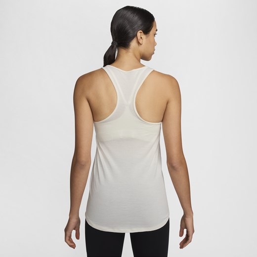 Damska wełniana koszulka bez rękawów do biegania Dri-FIT Nike Swift - Biel Nike M (EU 40-42) Nike poland