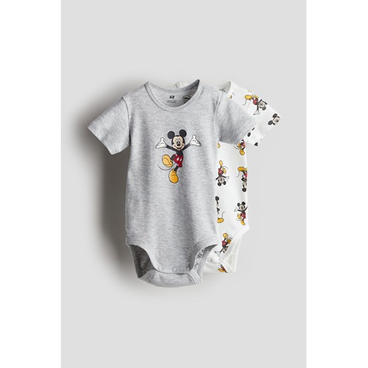 Odzież dla niemowląt szara H & M w nadruki 