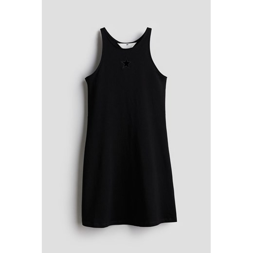 H & M - Dżersejowa sukienka bez rękawów - Czarny ze sklepu H&M w kategorii Sukienki dziewczęce - zdjęcie 171337222