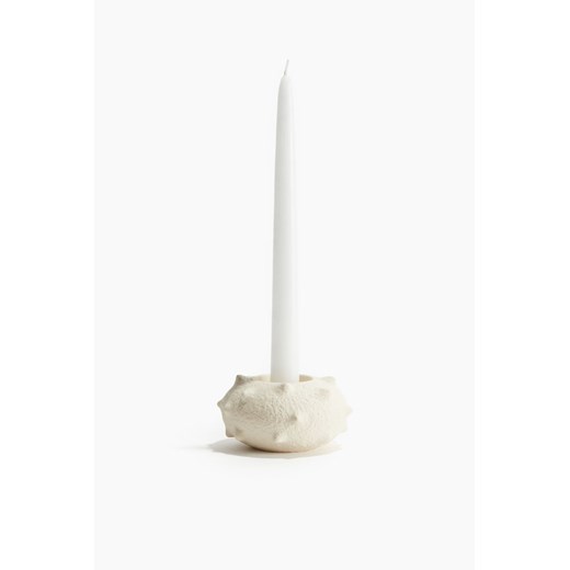 H & M - Świecznik z kamionki - Biały ze sklepu H&M w kategorii Świeczniki - zdjęcie 171337240