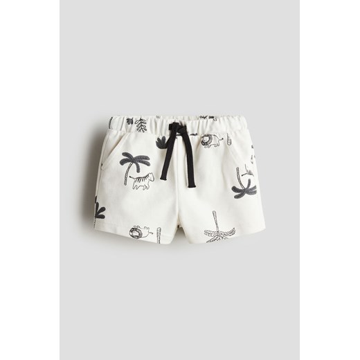 H & M - Bawełniane szorty - Biały ze sklepu H&M w kategorii Szorty - zdjęcie 171337263