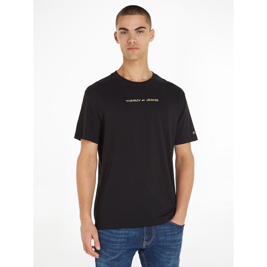 TOMMY JEANS Koszulka w kolorze czarnym ze sklepu Limango Polska w kategorii T-shirty męskie - zdjęcie 171338224