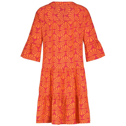Sukienka SUBLEVEL casualowa w abstrakcyjnym wzorze z wiskozy 
