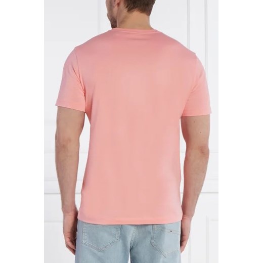 T-shirt męski Gant różowy bawełniany 