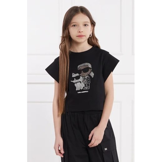 Karl Lagerfeld Kids T-shirt | Cropped Fit 162 Gomez Fashion Store wyprzedaż