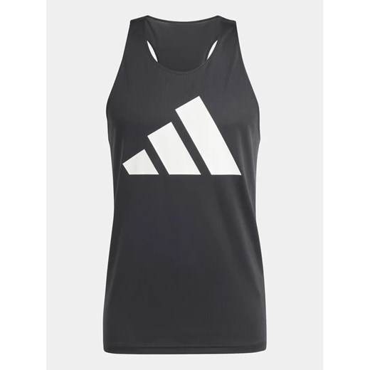 T-shirt męski czarny Adidas z krótkim rękawem 