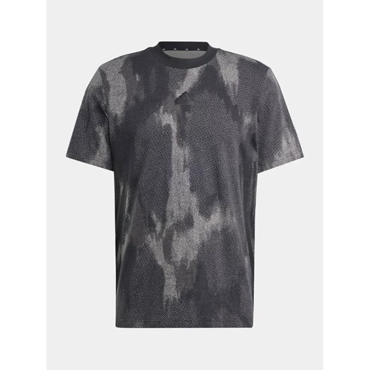 Szary t-shirt męski Adidas z krótkim rękawem