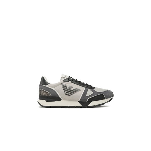 Emporio Armani Sneakersy X4X289 XM499 S713 Szary ze sklepu MODIVO w kategorii Buty sportowe męskie - zdjęcie 171342230