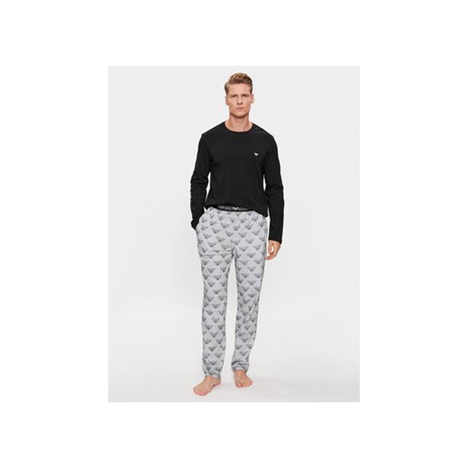 Emporio Armani Underwear Piżama 111791 3F567 12511 Czarny Regular Fit ze sklepu MODIVO w kategorii Piżamy męskie - zdjęcie 171342443