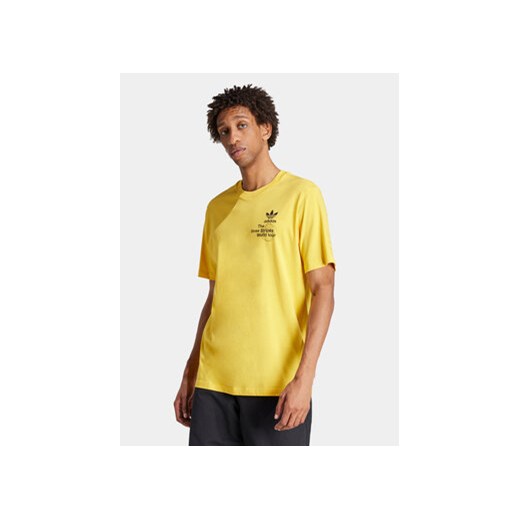 adidas T-Shirt BT IS0183 Żółty Regular Fit ze sklepu MODIVO w kategorii T-shirty męskie - zdjęcie 171342693
