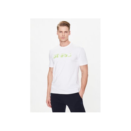 Guess T-Shirt Ryley Z3GI18 J1314 Biały Slim Fit ze sklepu MODIVO w kategorii T-shirty męskie - zdjęcie 171342814