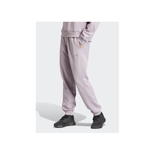 adidas Spodnie dresowe ALL SZN IW1283 Fioletowy Loose Fit ze sklepu MODIVO w kategorii Spodnie damskie - zdjęcie 171342954