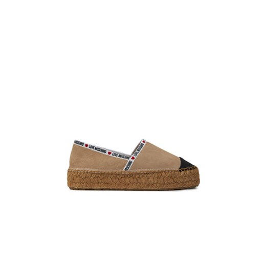 LOVE MOSCHINO Espadryle JA10553G0IIG0131 Beżowy ze sklepu MODIVO w kategorii Espadryle damskie - zdjęcie 171343023