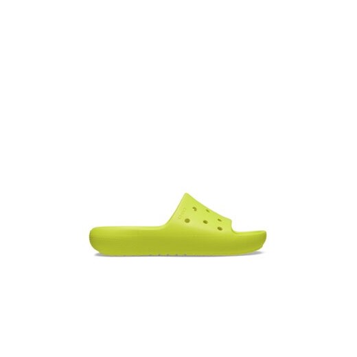 Crocs Klapki Classic Slide V2 Kids 209422 Żółty ze sklepu MODIVO w kategorii Klapki dziecięce - zdjęcie 171343401