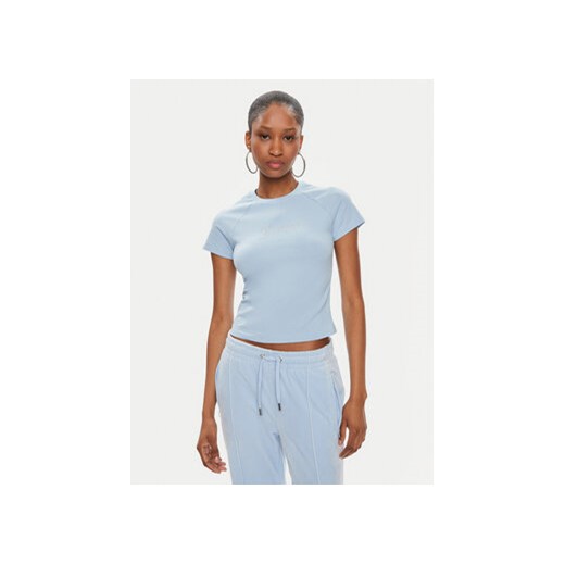 Juicy Couture T-Shirt JCMCT223257 Niebieski Slim Fit ze sklepu MODIVO w kategorii Bluzki damskie - zdjęcie 171344074